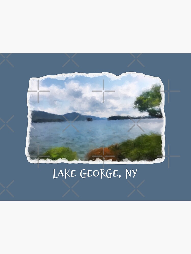 "Lake New York White Logo " Poster for Sale by DNiceGirl Redbubble