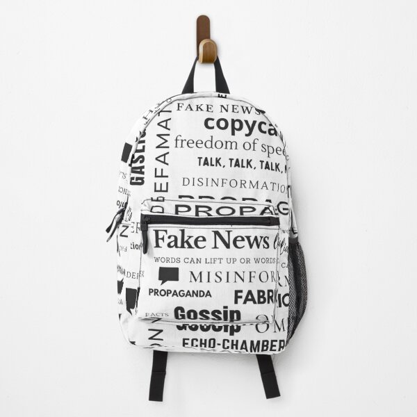 Artikelvorschau, Redefreiheit, Fake News, Fehlinformationsausrüstung Schwarz auf Weiß entworfen und verkauft von ShakingTrees.