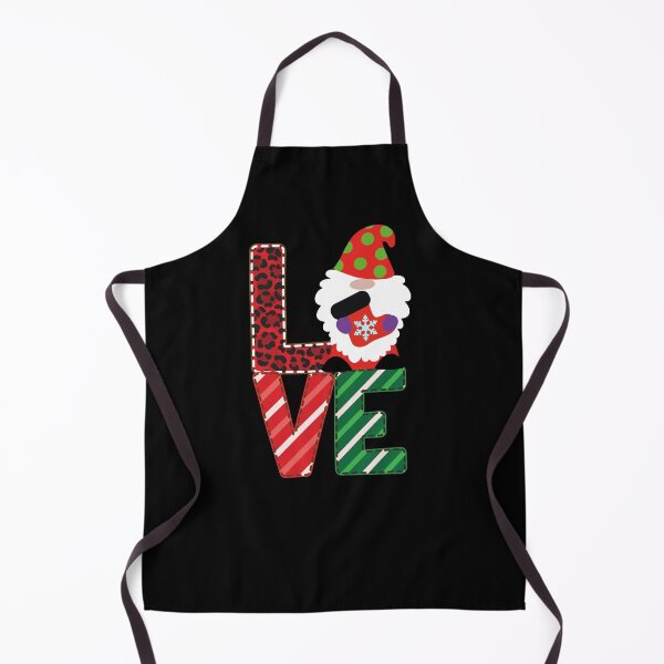 Item preview, Love Gnome With Poka Dot Christmas Hat and Stocking designed and sold by Peggy Lindstrom.