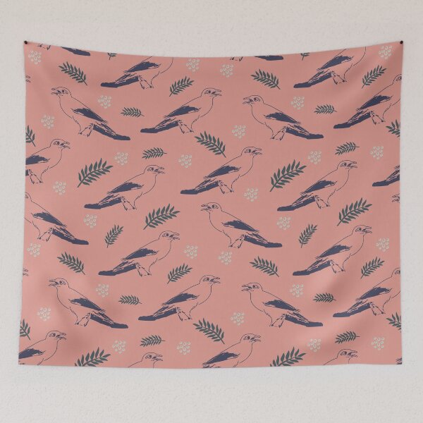 Item preview, Pink background bird pet seamless pattern designed and sold by tamongg14.