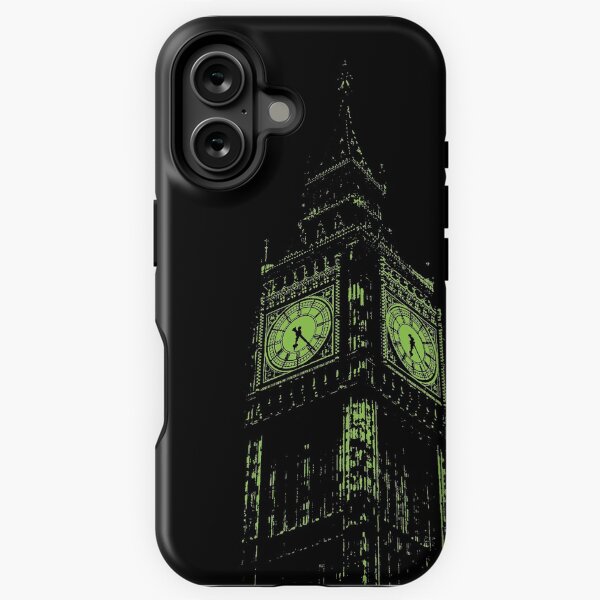 Item preview, Minimalist Lime Green London Big Ben designed and sold by pelagio.