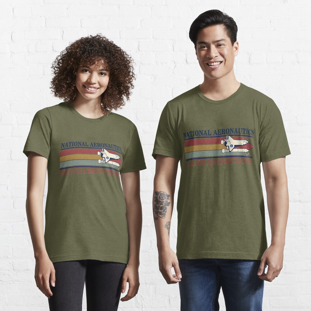 Shifted Stripes NASA Ringer Tee – SpaceTrader Gift Shop