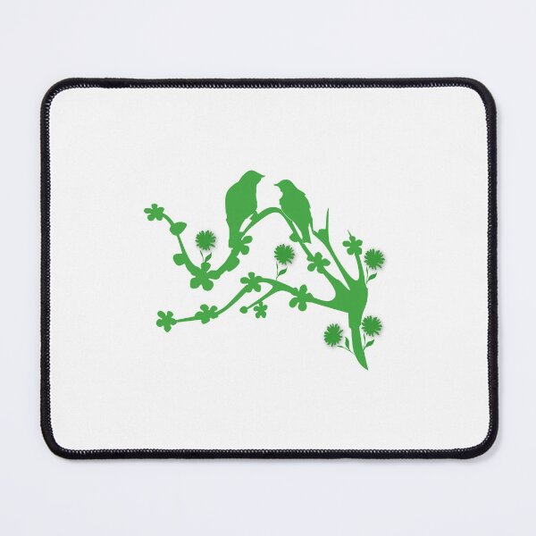 Item preview, Green Birds with Flowers designed and sold by AmeliaStore1.