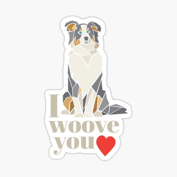 Australian Shepherd Dog Lovers Sticker
