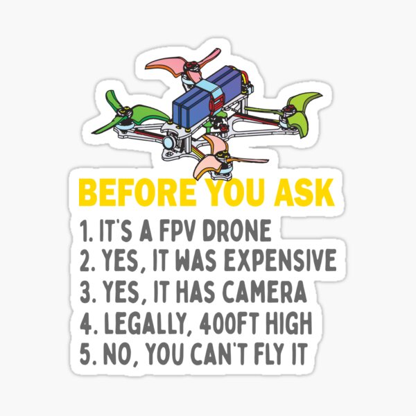 Item preview, Fpv Racing Drone Quadcopter Pilot Funny Quote designed and sold by MrEddie10.
