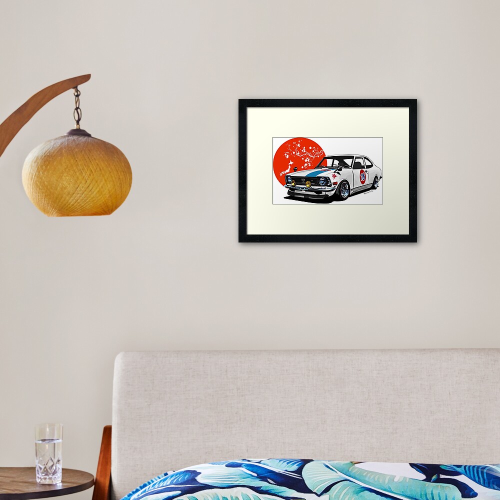 Japan drift Framed Art Print