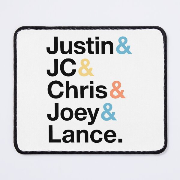 Item preview, NSYNC Names & Ampersand Style designed and sold by opalime.