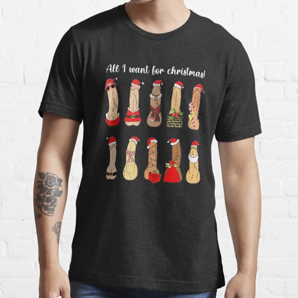 Naughty Santa Shirt, Ugly Christmas Shirt, Dirty Christmas Shirt, Secret Santa Gift Shirt, Funny Christmas Shirt Essential T-Shirt