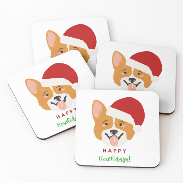Artikelvorschau, Happy Howlidays Weihnachtscorgi entworfen und verkauft von NiftyTees.