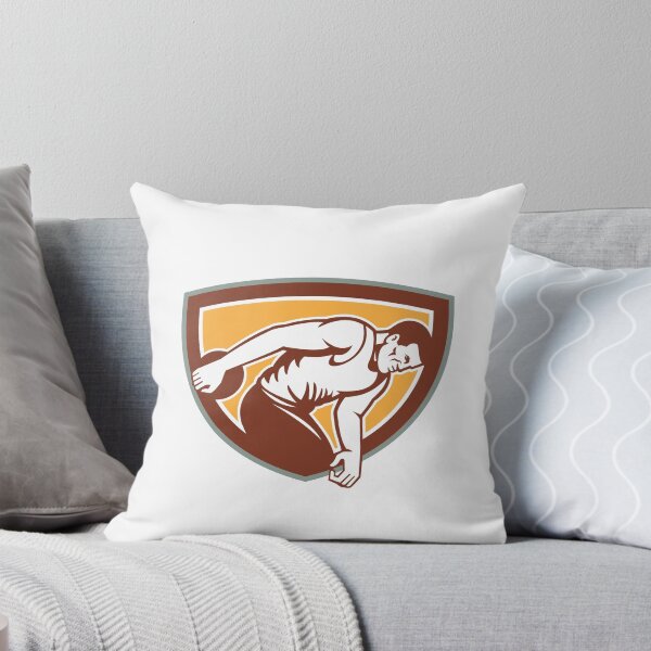 Item preview, Discus Thrower Shield Retro designed and sold by patrimonio.