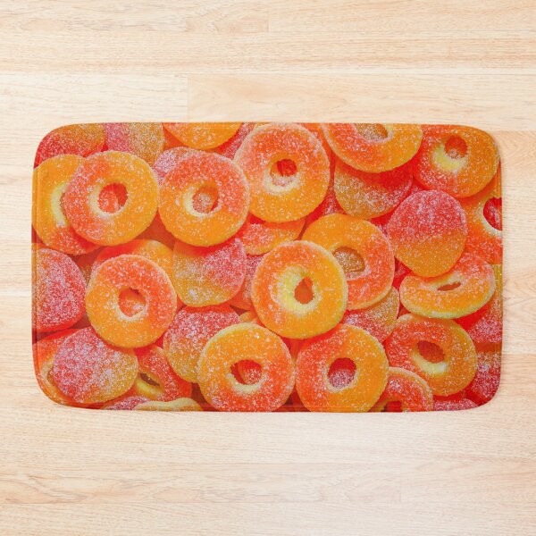 Item preview, Sour Peach Slices and Rings Gummy Candy Photograph designed and sold by patternsoup.