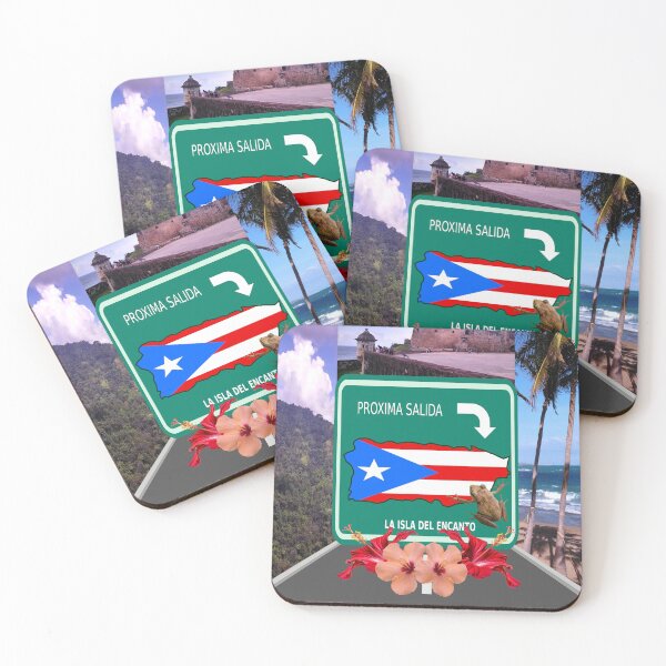 Item preview, Next Exit to Puerto Rico. Show your Puertorrican pride with this art design. Proxima Salida a La Isla Del Encanto. designed and sold by Verle-art.