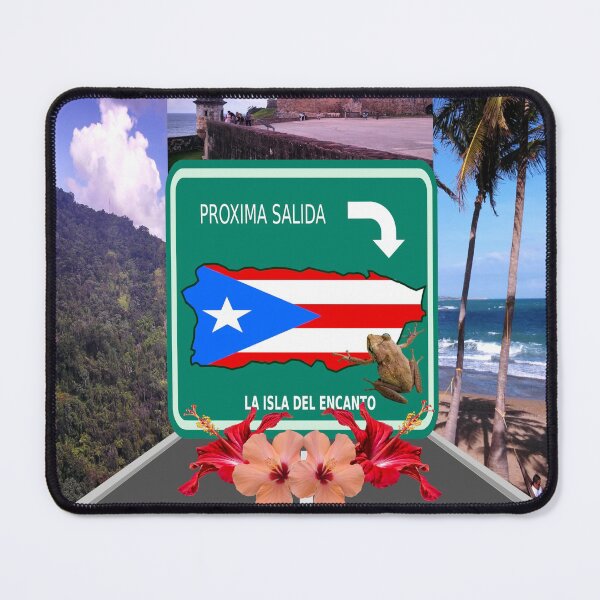 Item preview, Next Exit to Puerto Rico. Show your Puertorrican pride with this art design. Proxima Salida a La Isla Del Encanto. designed and sold by Verle-art.