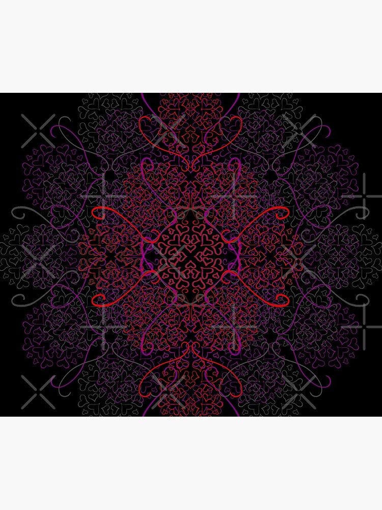 Lover Hearts Layered Paisley Pattern v2 by that5280lady