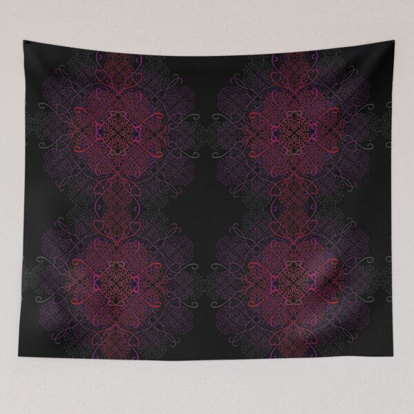 Aperçu de l'œuvre Lover Hearts Layered Paisley Pattern v2 créée et vendue par that5280lady.