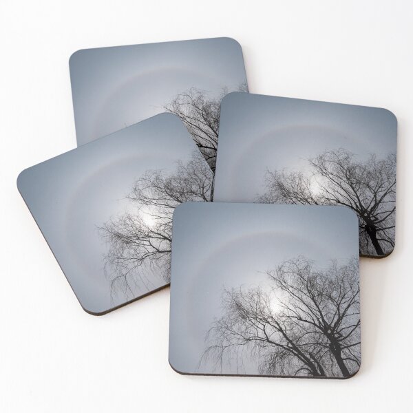 Item preview, Sun Halo, Trees And Silver Gray Winter Sky designed and sold by Georgia Mizuleva.