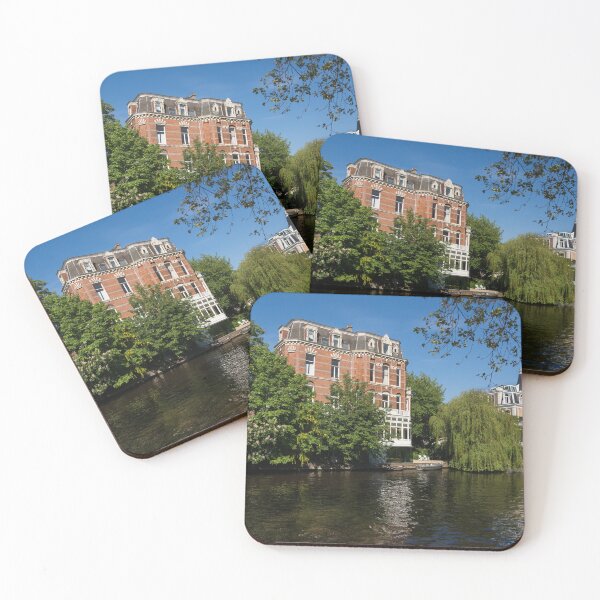 Item preview, Amsterdam Canal Mansions - Floating By on a Boat designed and sold by Georgia Mizuleva.