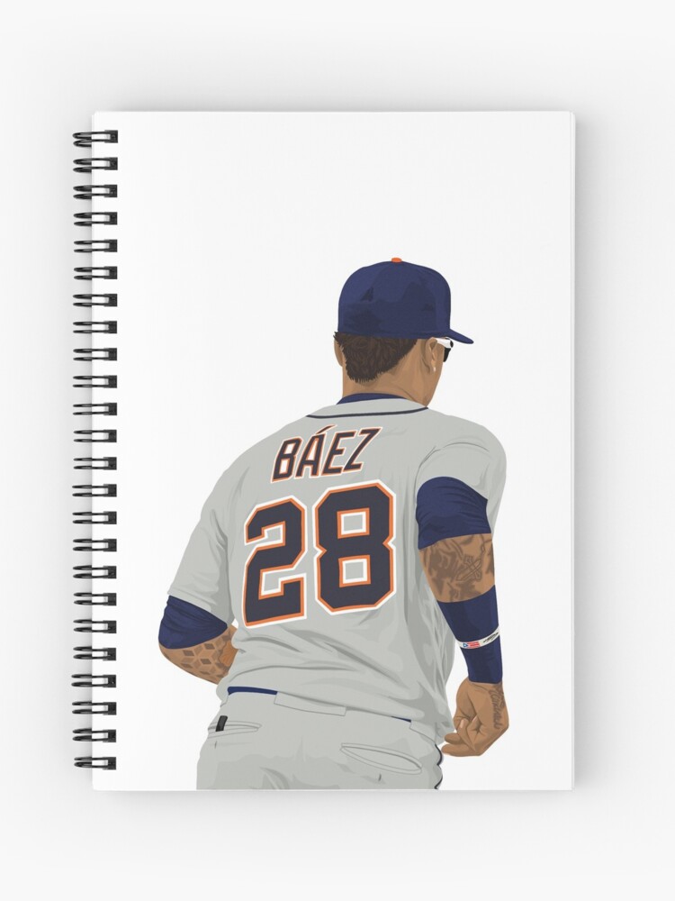 Javier Baez baseball Paper Poster Tigers 7 - Javier Baez - T-Shirt