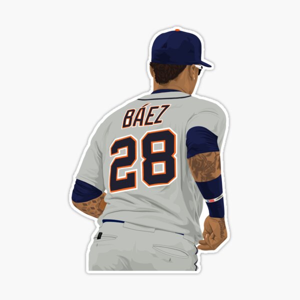 Javier Baez #28 In Styles Sticker for Sale by TacklePack