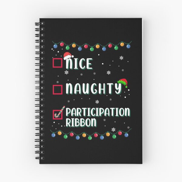 Item preview, Naughty Nice Participation Ribbon Medal Trophy Christmas Funny Humor  designed and sold by FlorenciaBliss.