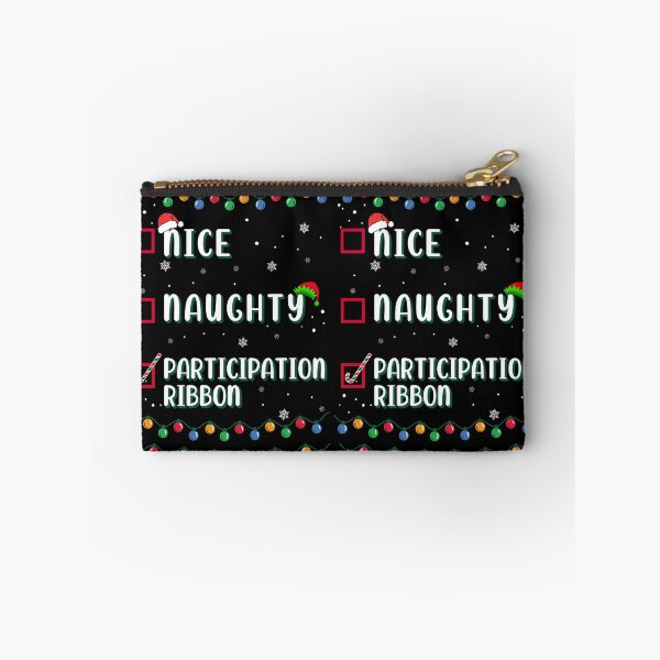 Item preview, Naughty Nice Participation Ribbon Medal Trophy Christmas Funny Humor  designed and sold by FlorenciaBliss.