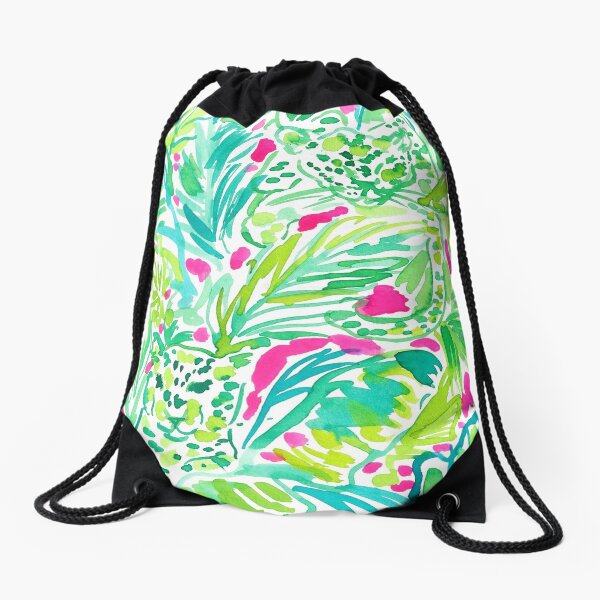 Lilly pulitzer best sale drawstring bag