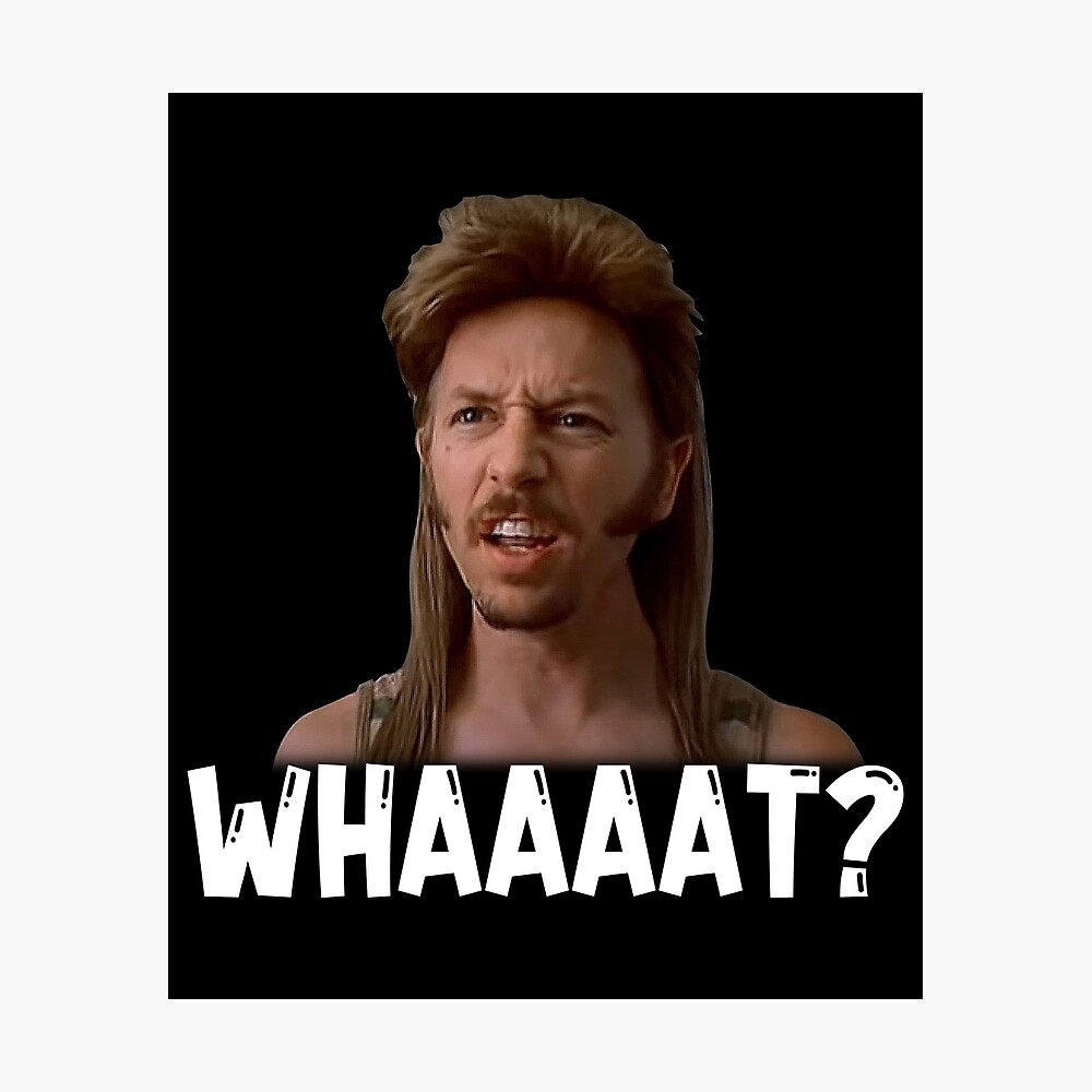 Art Joe Dirt Whaaaat! Red Color Gift for Fans Poster