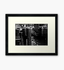 Stairs to the river 01 Framed Print