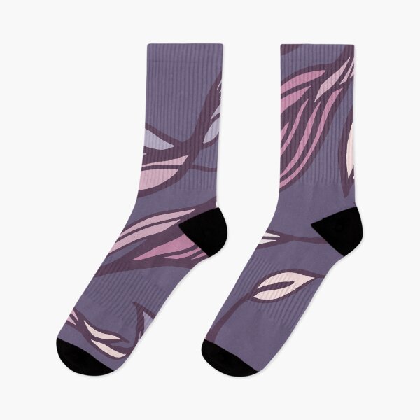Item preview, Elegant  Abstract Leaves tattoo in Romantic Purple designed and sold by jeanyun48.