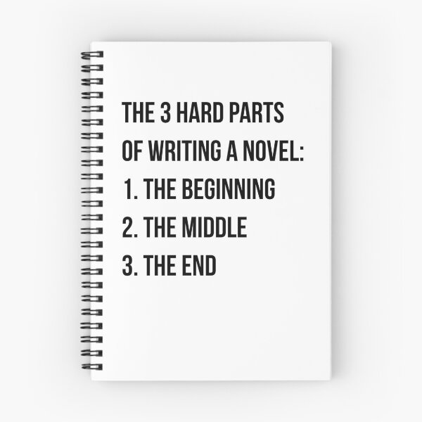 Item preview, Hardest Parts of Writing a Novel - Dark on Light designed and sold by redvioletart.