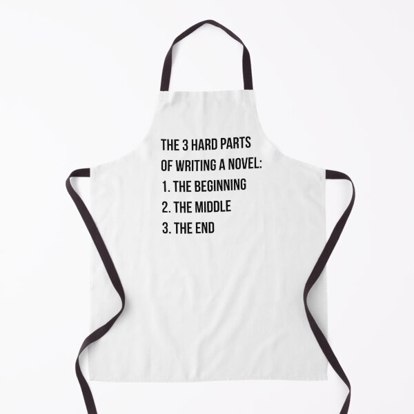 Item preview, Hardest Parts of Writing a Novel - Dark on Light designed and sold by redvioletart.