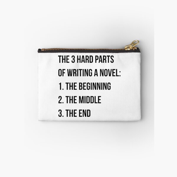 Item preview, Hardest Parts of Writing a Novel - Dark on Light designed and sold by redvioletart.