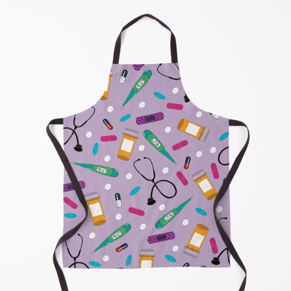 Item preview, Stethoscope and thermometer pattern/print designed and sold by Death-byart.