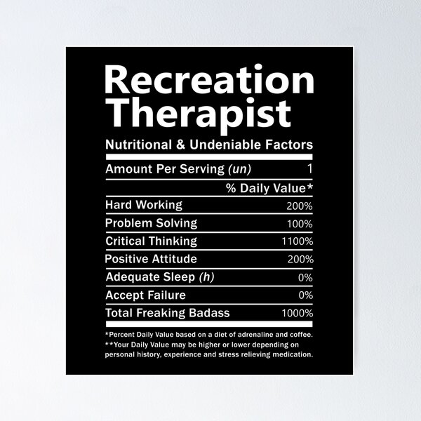 Item preview, Recreation Therapist T Shirt - Nutritional and Undeniable Factors Gift Item Tee designed and sold by oslandefren.