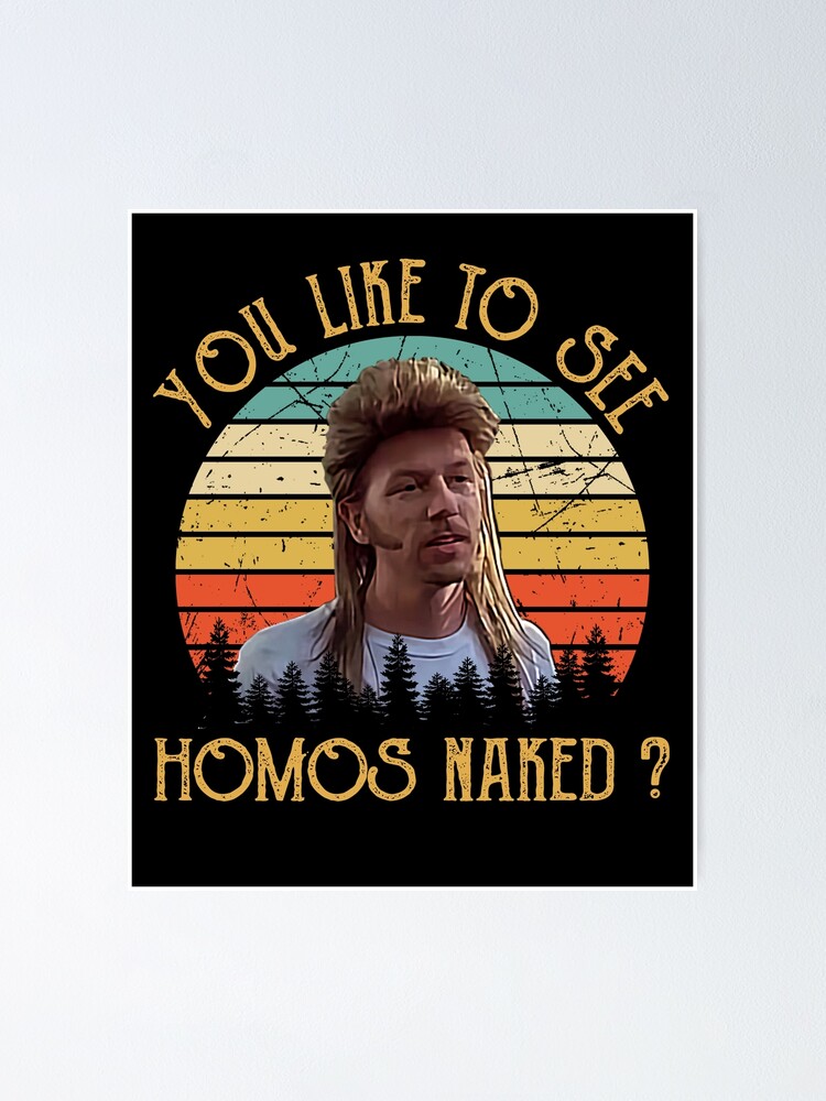 "Joe Dirt - You like to see homos naked - Vintage" Poster for Sale by