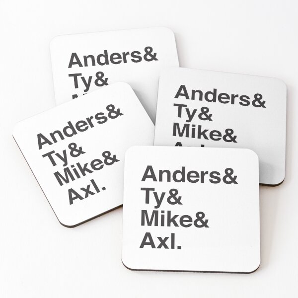 Item preview, Anders & Ty & Mike & Axl designed and sold by jazzydevil.