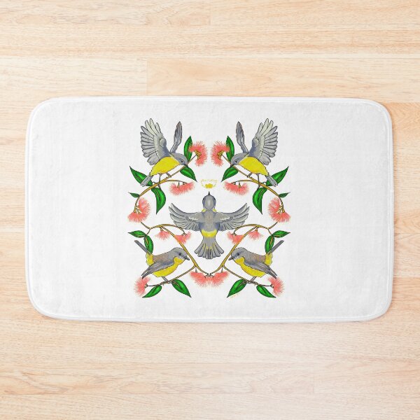 Item preview, Yellow robins in the Lilly pilly  designed and sold by Nat Herington.