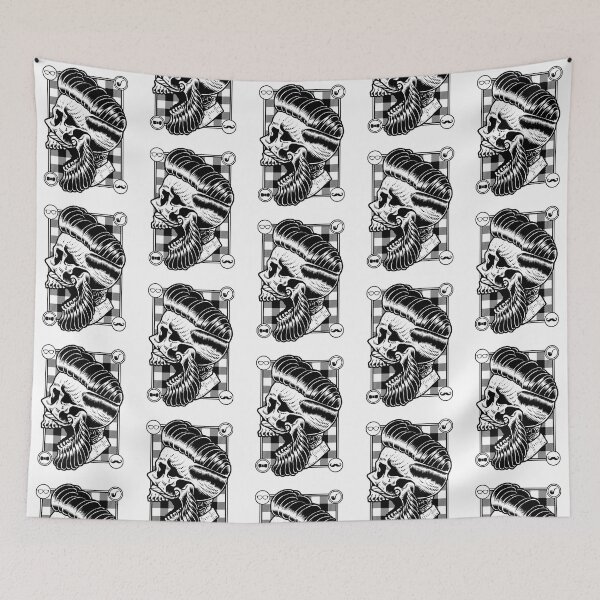 Item preview, Hipster Skull, Skull with beard designed and sold by arteehub.