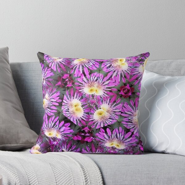 Item preview, flower kaleidoscope (085) - magenta chrysanthemums designed and sold by expl-rations.