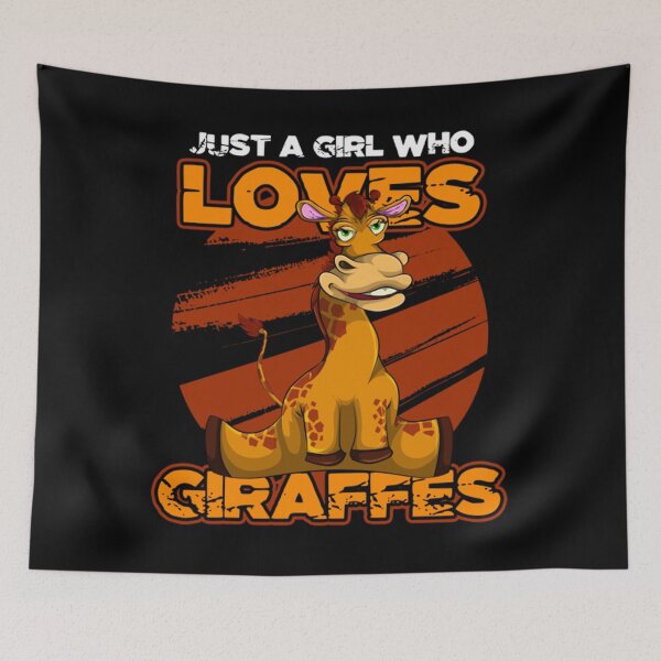 Item preview, Giraffes T-ShirtJust A Girl Who Loves Giraffes designed and sold by HadiloVenut.