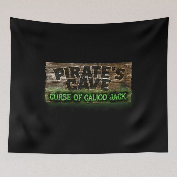Item preview, Halloween T-ShirtPirate's Cave_ Curse of Calico Jack Logo designed and sold by HadiloVenut.