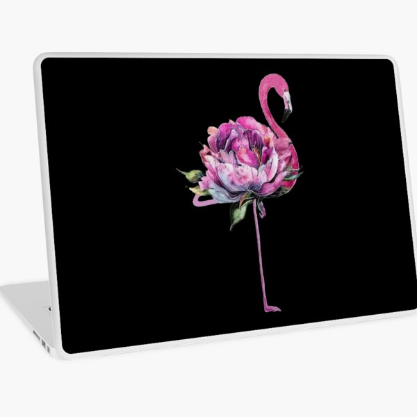 Item preview, Flamingo flower art watercolor designed and sold by LorryoChic.
