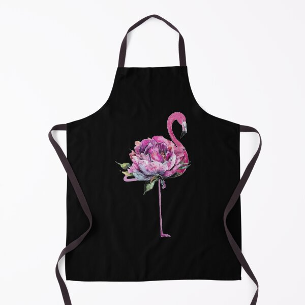 Item preview, Flamingo flower art watercolor designed and sold by LorryoChic.