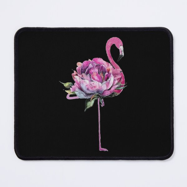 Item preview, Flamingo flower art watercolor designed and sold by LorryoChic.