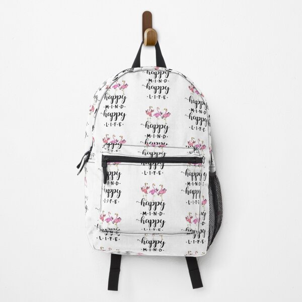 Artikelvorschau, Flamingo Happy Mind Happy Life entworfen und verkauft von LorryoChic.
