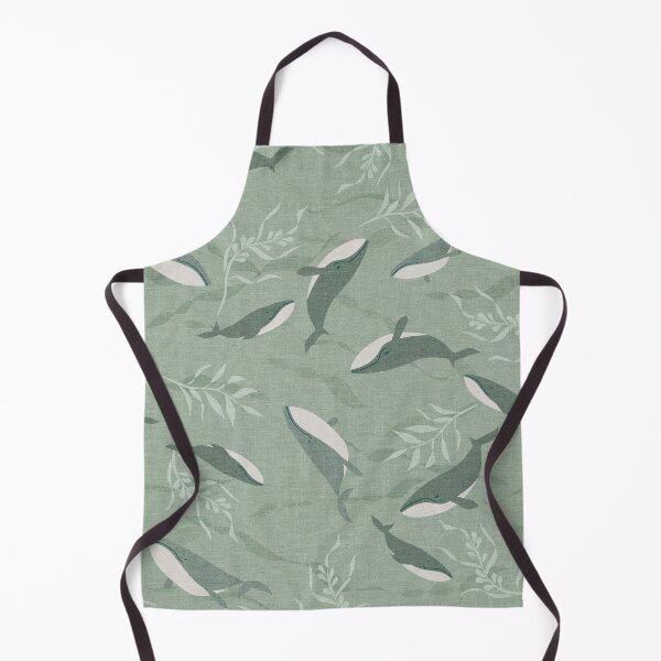 Item preview, Whale Dreaming Swimming in the Oceans Sea Green designed and sold by Cecilia Mok.