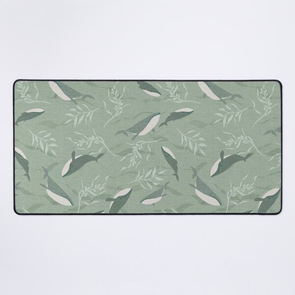 Item preview, Whale Dreaming Swimming in the Oceans Sea Green designed and sold by Cecilia Mok.