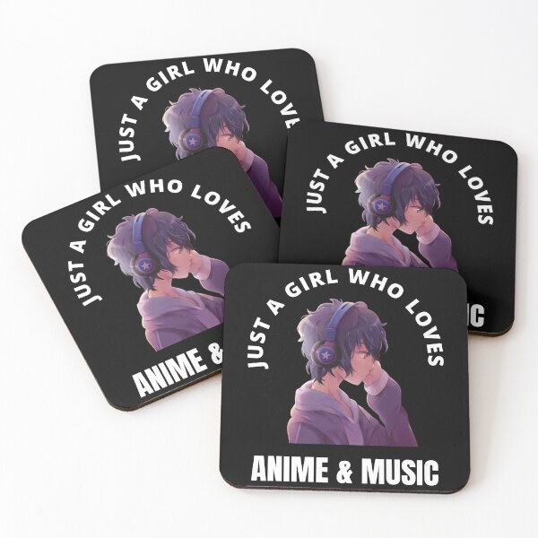 Item preview, Just A Girl Who Loves Anime And Music For Japanese K pop Music Lovers - Just A Girl Who Loves Anime And Music designed and sold by Funwithmusic.