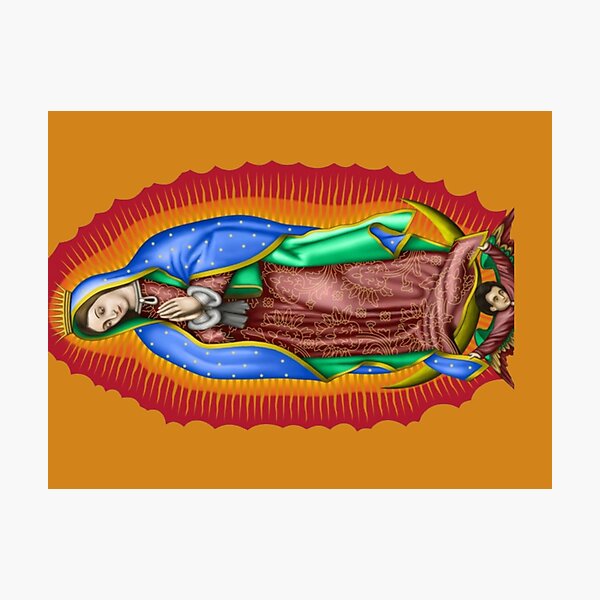 Lámina fotográfica Virgen de Nuestra Señora de Guadalupe de Naked