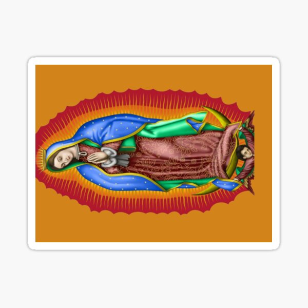 Pegatina Virgen De Nuestra Se Ora De Guadalupe De Naked Alien Redbubble